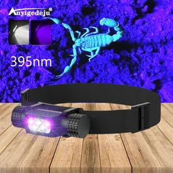 Frontal LED UV 395nm recargable para pesca