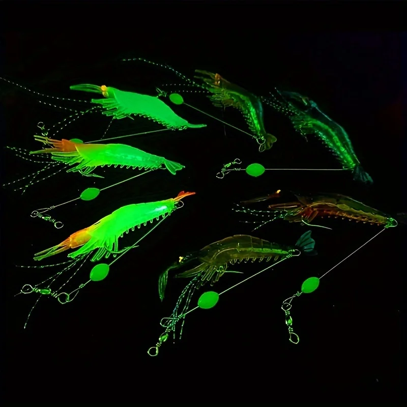 Juego de señuelos de camarón realistas Premium de 7 piezas, detalles de alta definición para cebo Irresistible, Kit de pesca duradero para agua salada y agua dulce - imagen 4
