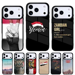Funda Bandera de Yemen para iPhone – Carcasa compatible 17 Air 16e 15 14 13
