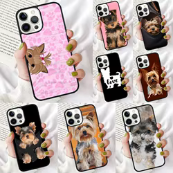 Funda iPhone Yorkshire Terrier – Trasera con diseño de perro