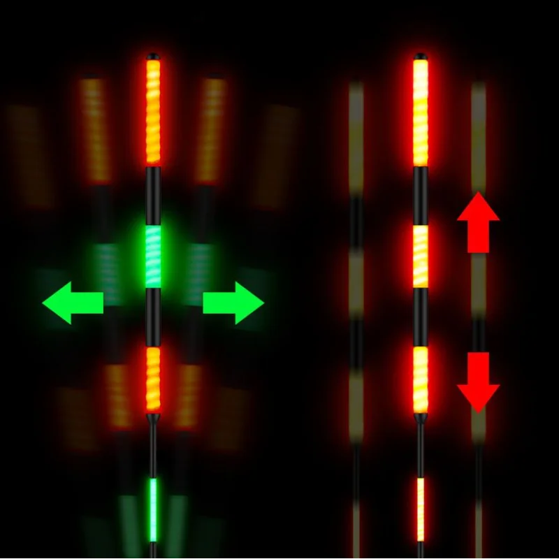 Flotador de pesca luminoso de Boutique, flotador electrónico Vertical de alta sensibilidad, día y noche, doble uso, alarma de mordida de pescado - imagen 4