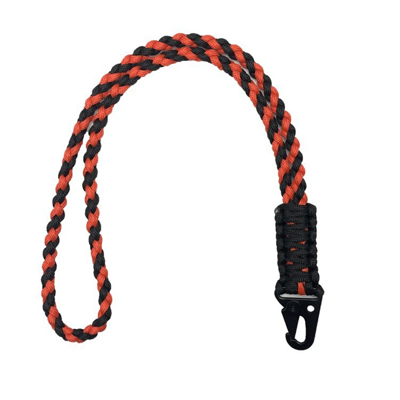 Cordón trenzado Paracord para el cuello, paraguas, cordón trenzado para teléfono móvil, colgante con hebilla de olecrano, Montañismo de supervivencia al aire libre - imagen 3