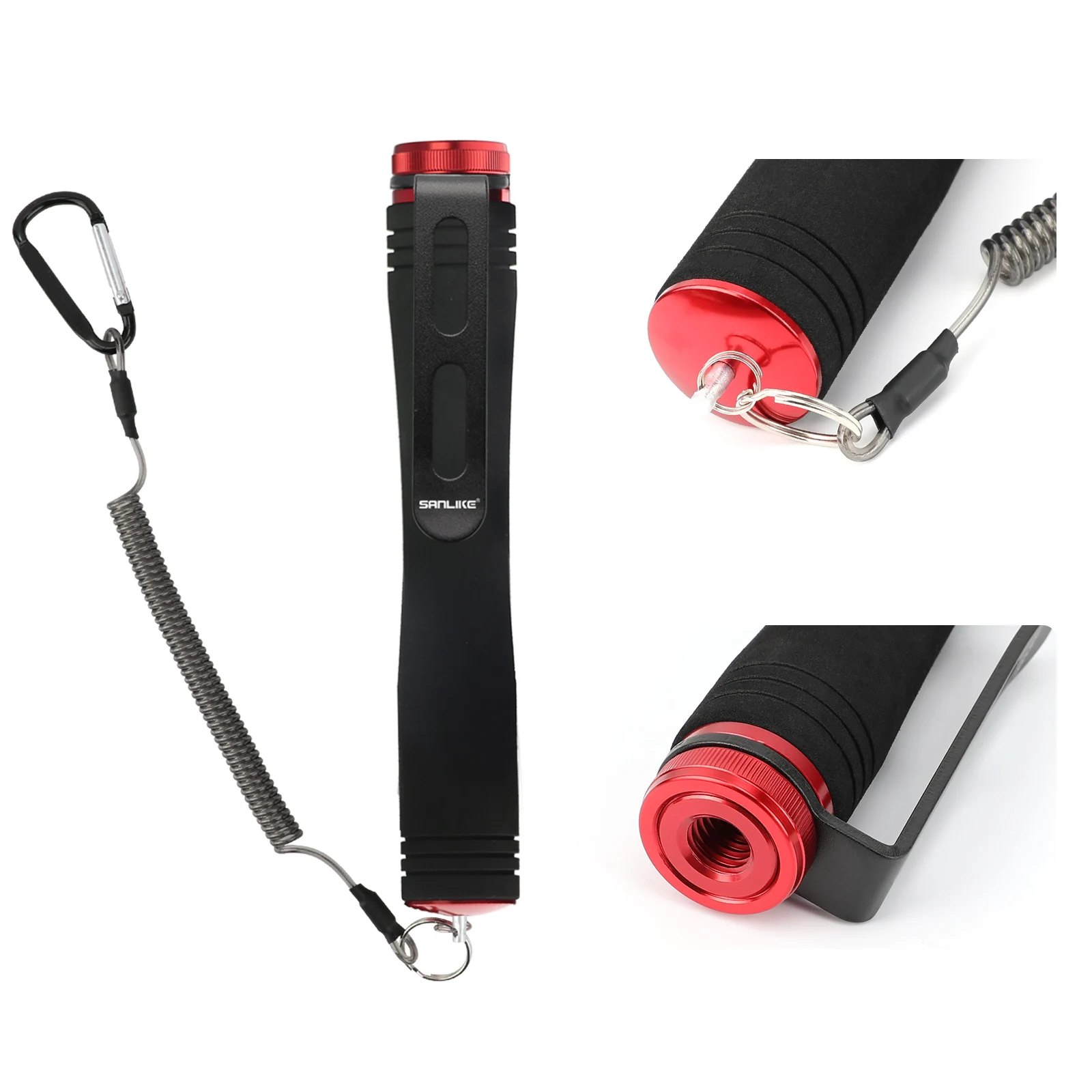 Red de pesca ultraligera SANLIKE – Mango EVA con gancho seguridad - imagen 2