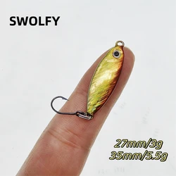 SWOLFY Señuelo Metal Micro Spoon 3g-5,5g para Trucha
