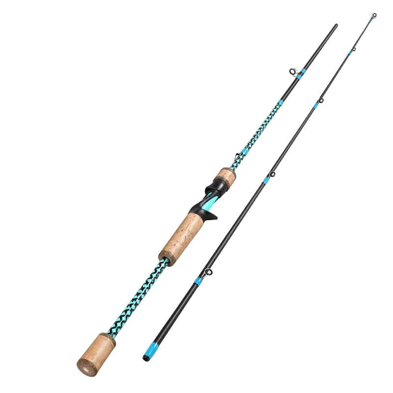 blue casting rod
