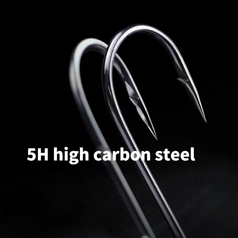 Anzuelos de Pesca Hangnail, 10 Uds., 2g, 5g, 7g, anzuelos con cabeza de manivela, cabezal de plantilla de vástago largo de acero rico en carbono para aparejos de Pesca de gusano blando - imagen 2