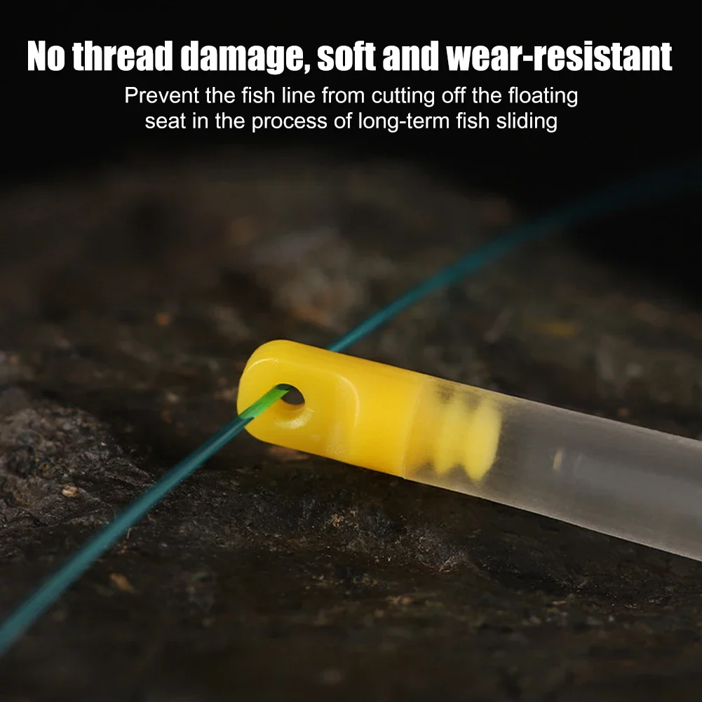 Base de flotador de pesca 20 piezas, soporte giratorio de silicona, tapón, bloque de equipo de pesca, accesorios de aparejos - imagen 4