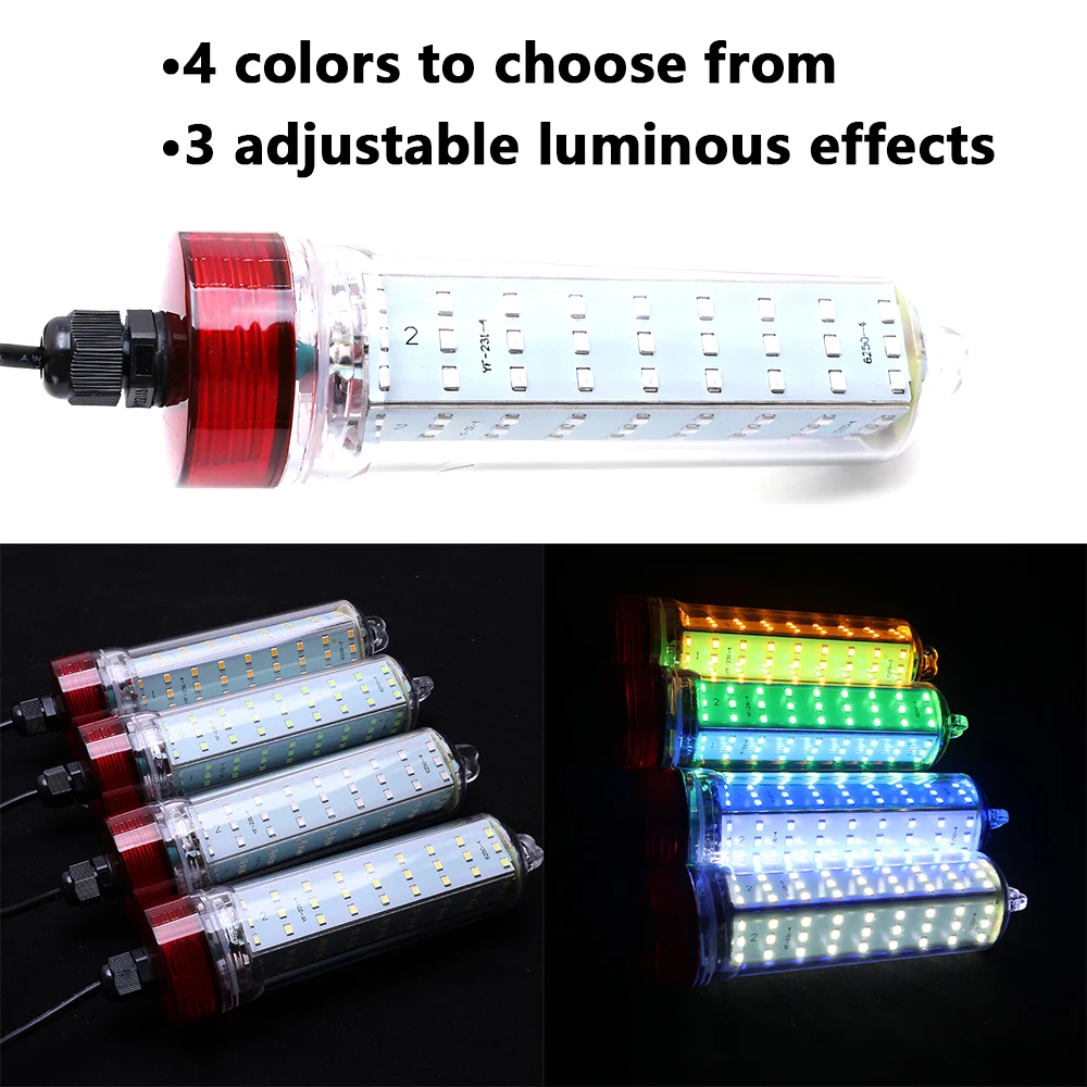 1 luz de pesca submarina de 12V-85V, con tres efectos de iluminación diferentes que se puede cambiar libremente, luz de señuelo de pesca - imagen 2