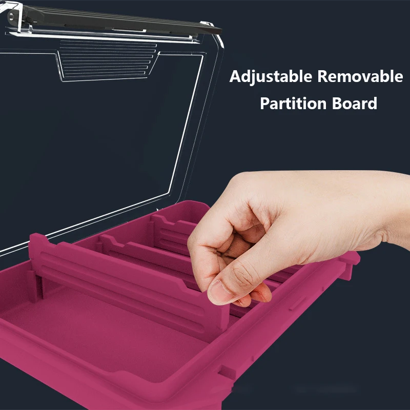 Caja de aparejos de pesca, contenedor de señuelos, caja de herramientas de pescador, organizador de almacenamiento de gancho para accesorios de pesca, artículo de carpa - imagen 5