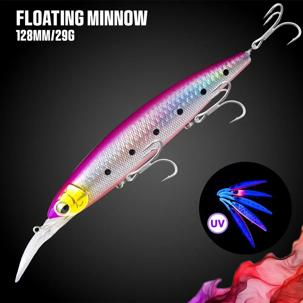 Wobbler Minnow Flotante Long Casting – Señuelo para Pesca de Mar