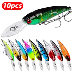 Señuelo Minnow Crankbait con ojos 3D para perca, lucio y carpa
