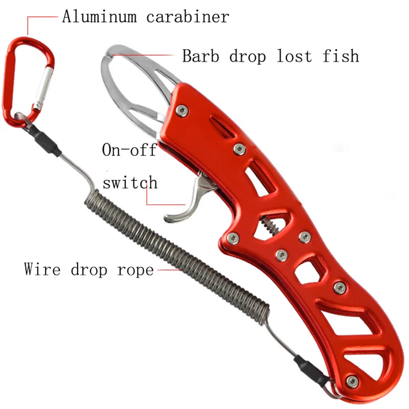 Pinzas pesca multifunción acero inoxidable con cortaanillas y lip grip - imagen 4