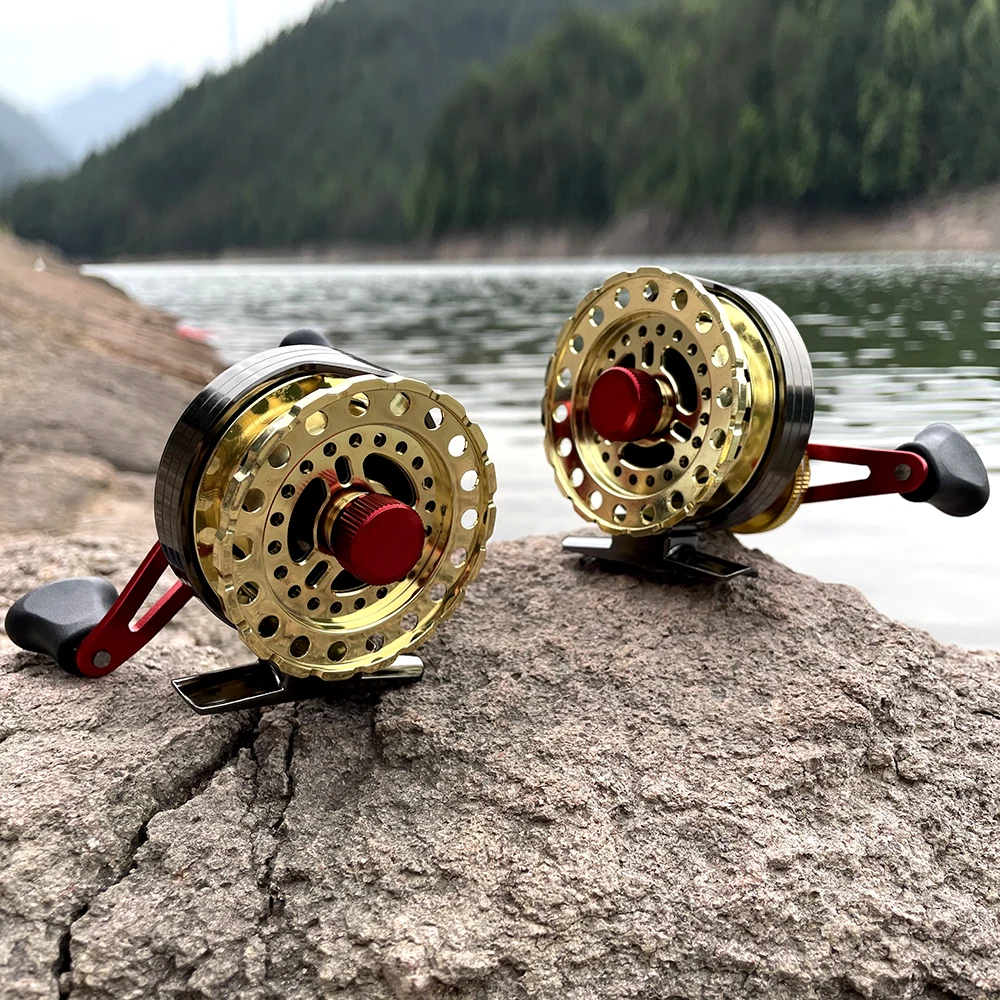 GHOTDA-carrete de balsa de Metal, suministros de pesca en hielo, marca de rodamiento: 6 + 1, peso: 205g, puente de carrete frontal, carrete de pesca antideslizante - imagen 5
