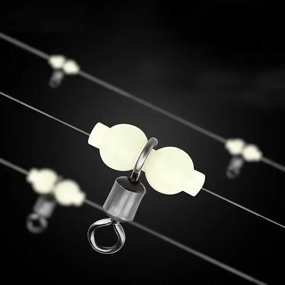 Aparejos de pesca luminosos, accesorio giratorio de 30 piezas, Conector de anzuelo de mar para pesca nocturna en agua dulce y Marina - imagen 5
