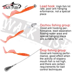 Walk Bait WALK FISH 60-80mm – Señuelo wobbler giratorio de silicona