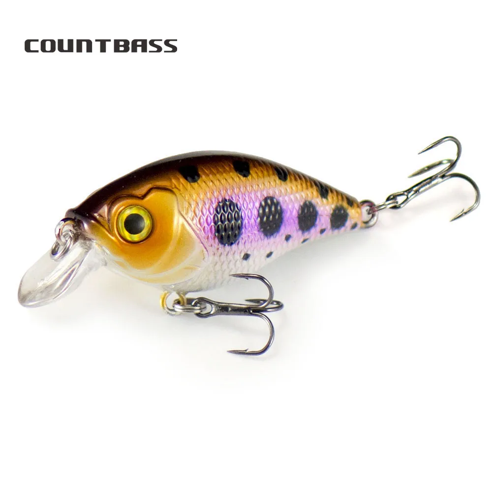 Countbass Crank Bait 46mm 1-13/16" 6,8g 15/64 oz., cebos duros flotantes Chatterbait Wobbler Señuelos de pesca