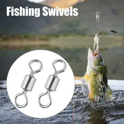 Conector giratorio pesca acero inoxidable con aro sólido