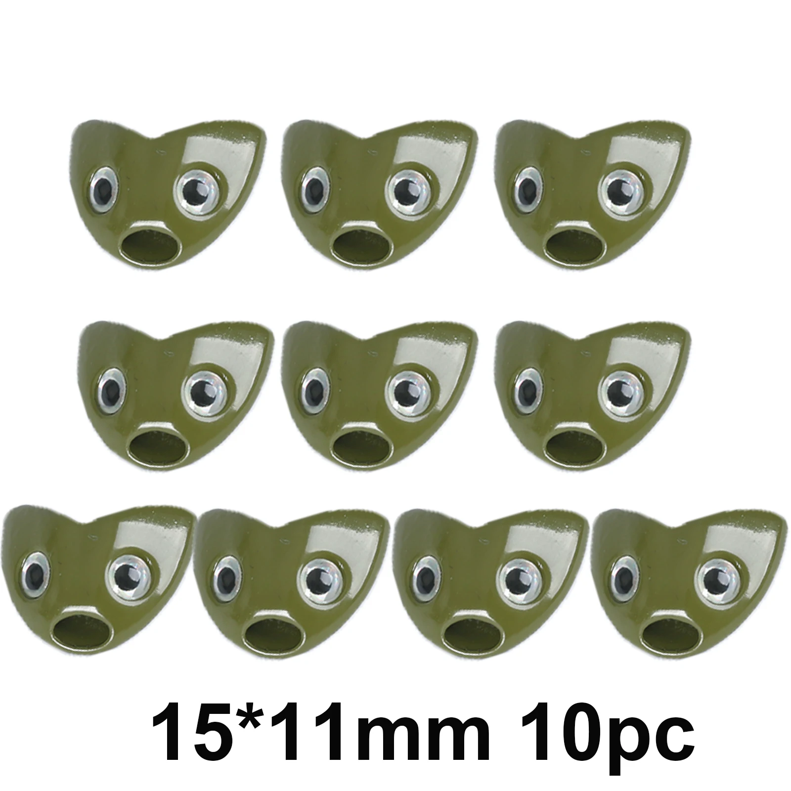 15mm 11mm 10pc green