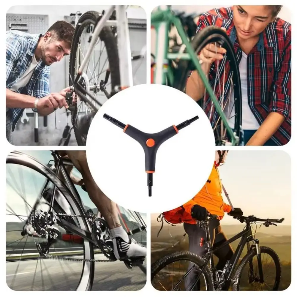 Nuevo Llave hexagonal tipo Y de 3 vías, llave hexagonal interna de acero de 4/5/6mm, herramienta de reparación de bicicletas resistente al desgaste - imagen 5