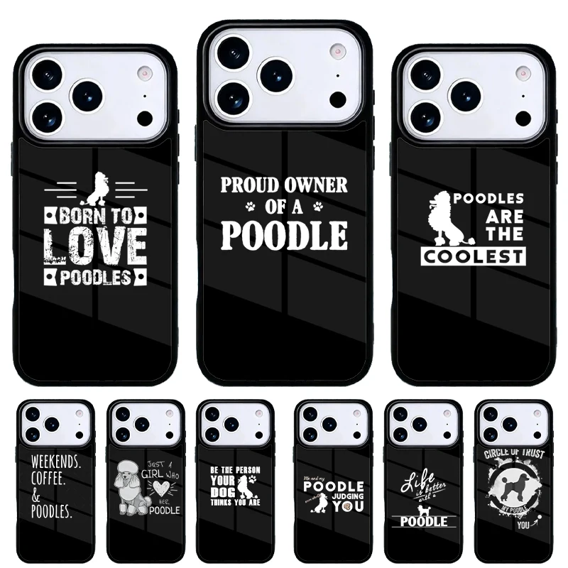 Funda para iPhone diseño caniche – Carcasa trasera La Vida Es Mejor