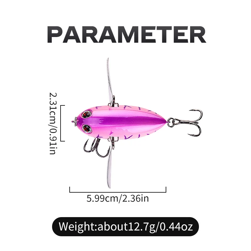 Cebo falso de tiburón volador, tres anzuelos flotantes, subseñuelo, suministros de equipo de pesca, 1 Uds. - imagen 2