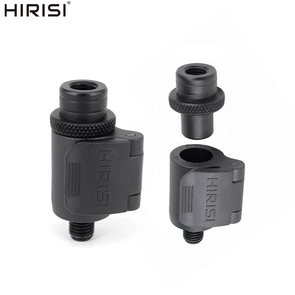 Hirisi-Conector de cambio rápido de pesca de carpa de aluminio, para alarmas de pesca de carpa, varillas de banco AQ211