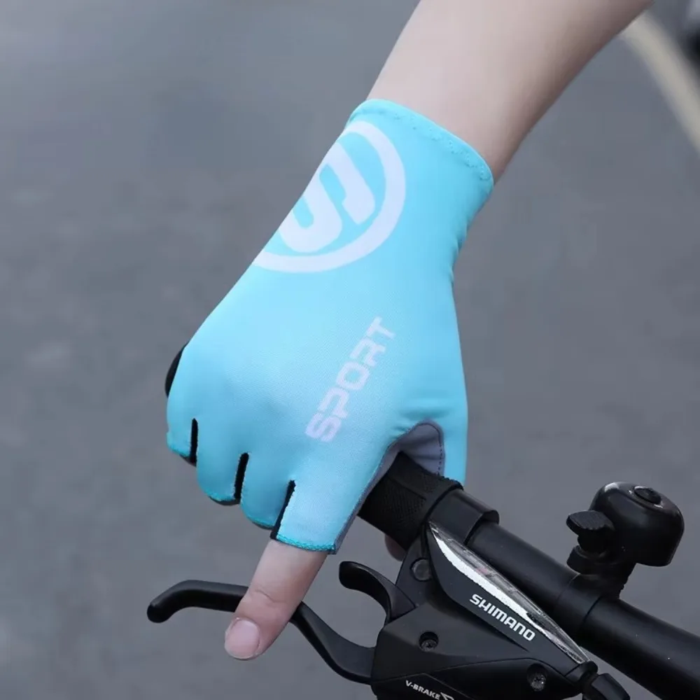 Guantes de medio dedo con pantalla táctil, transpirables, a prueba de viento, para hombre y mujer, guantes para bicicleta, antideslizantes, a prueba de golpes, para ciclismo de montaña y carretera - imagen 5