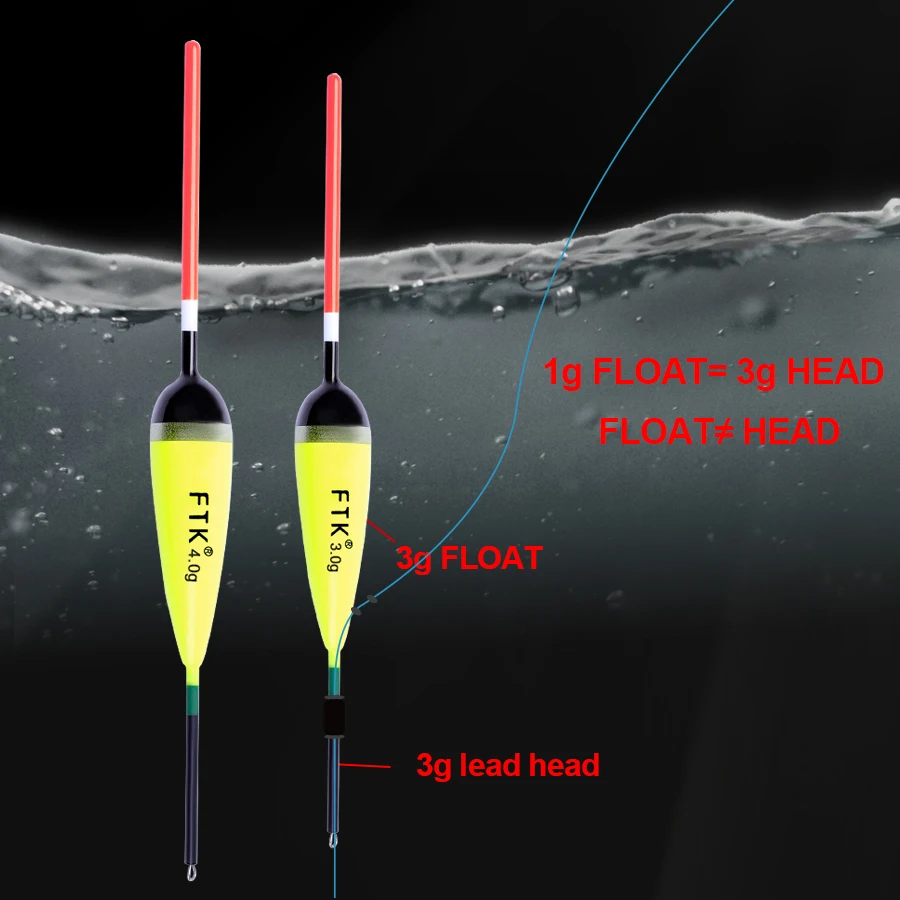 FTK-flotador de abeto Barguzinsky, 5 uds., 2g-5g, longitud de flotador de pesca de 15,5 cm-20cm, boya flotante Vertical, aparejos de pesca para pesca de carpa - imagen 5