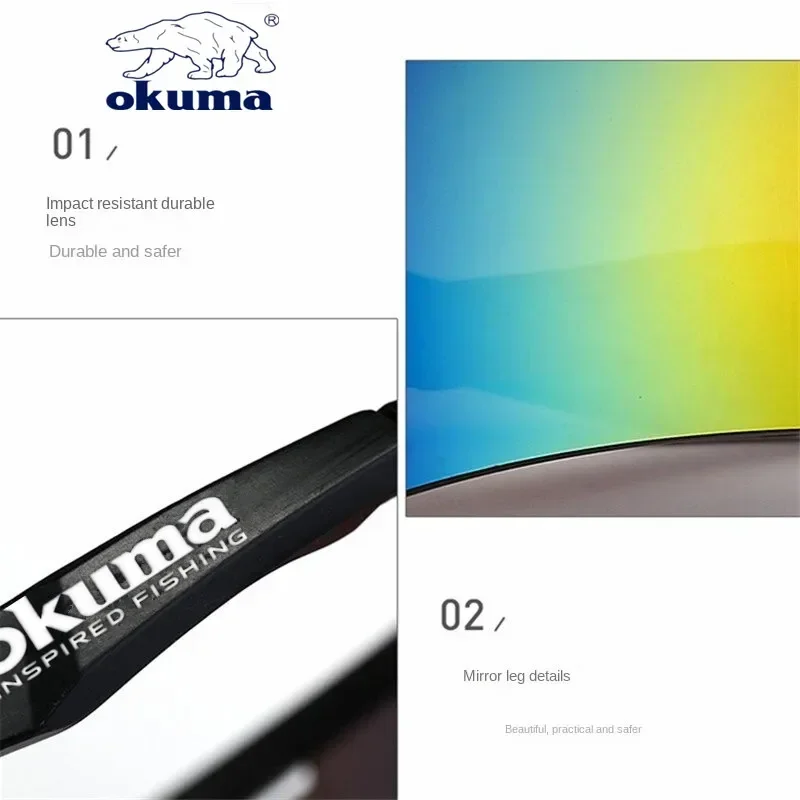 Okuma Gafas de sol de pesca para hombres y mujeres, conducción, ciclismo, caza, senderismo, pesca, gafas anti UV400 - imagen 5
