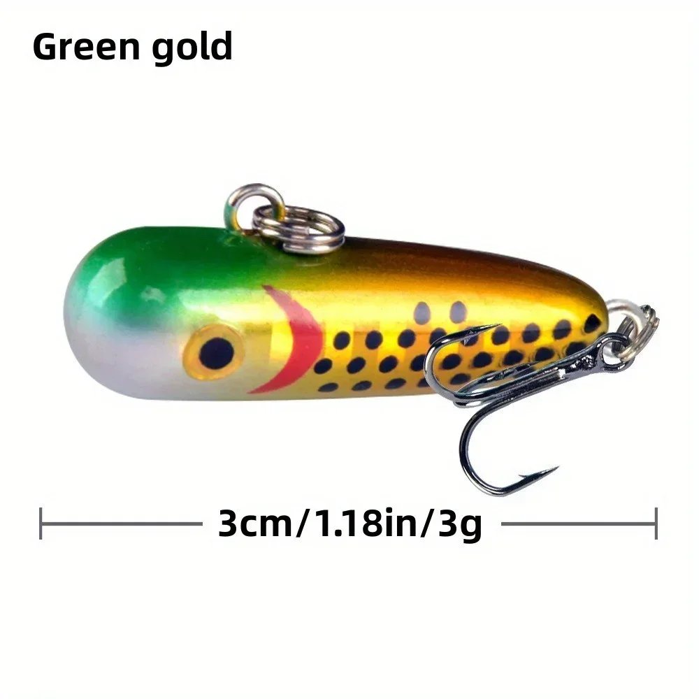 Cebo biónico pequeño que se hunde, lápiz de 3cm/1,18 pulgadas, 2,5g, perfecto para pesca en agua dulce y salada, atrae a los peces con facilidad - imagen 3