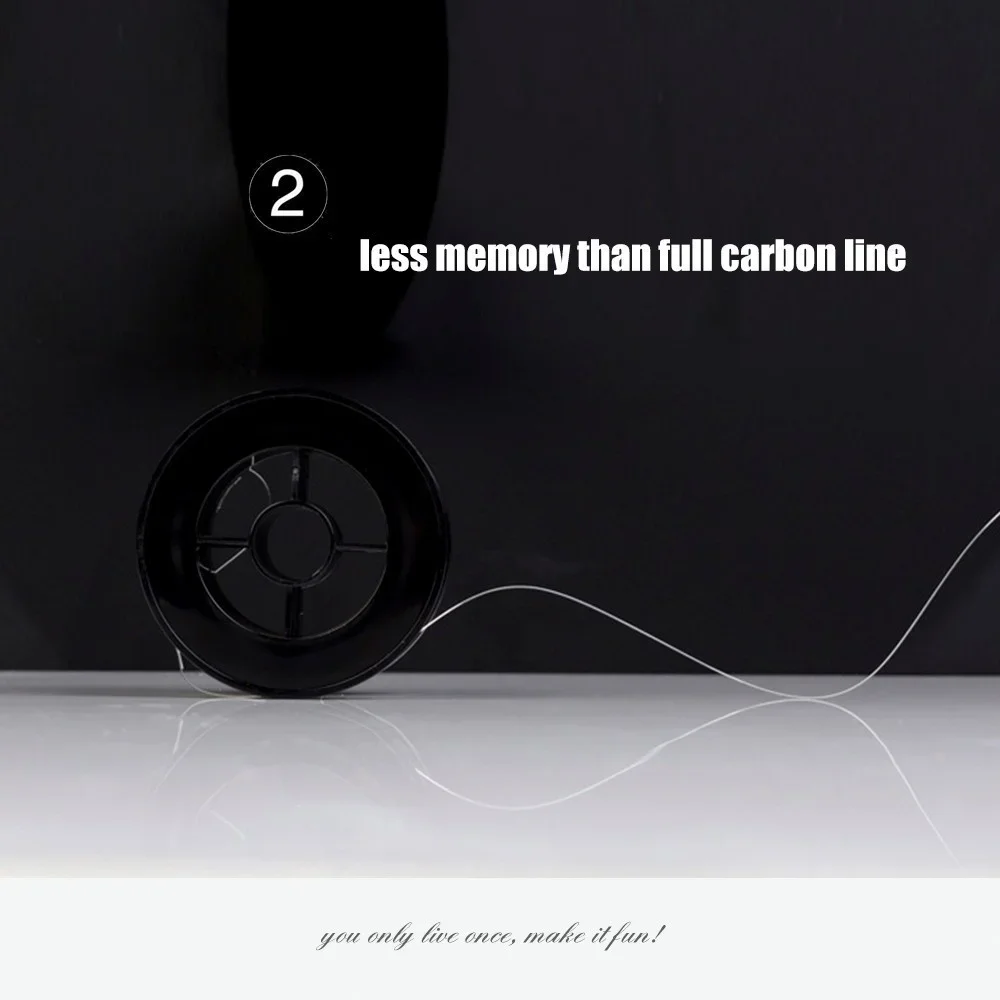 Sedal de pesca con revestimiento de fluorocarbono, hilo de pesca con monofilamento elástico, de alta resistencia a la abrasión, hundimiento blanco y marrón, 200m - imagen 4