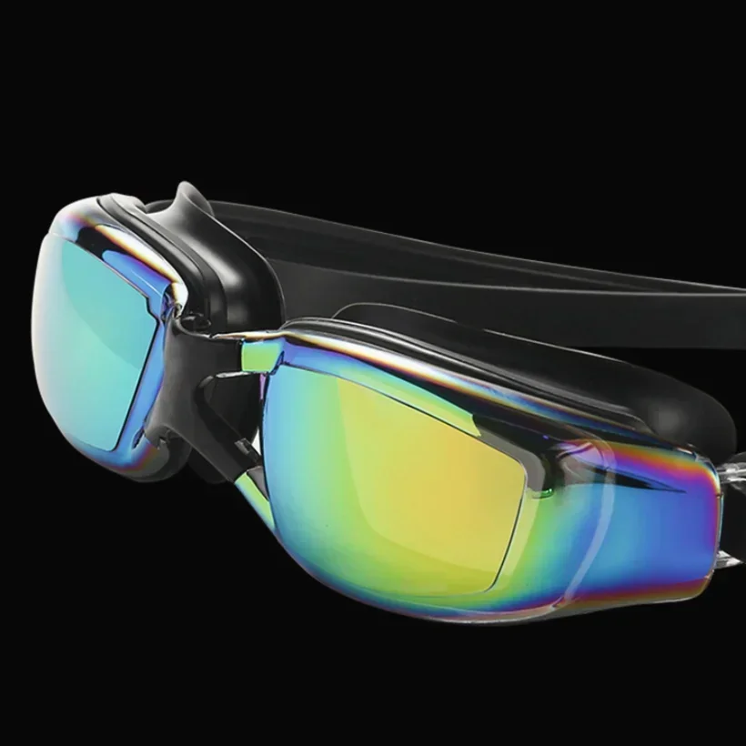 Gafas graduadas de natación profesionales, gafas con tapones para los oídos, Clip para la nariz, electrochapado, Adluts de silicona impermeables - imagen 2