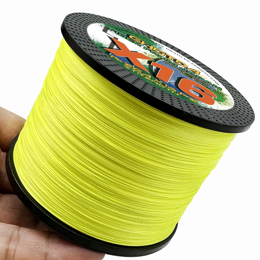 Línea de pesca trenzada de 16 hebras, multifilamento fuerte de 100M-1000M, 25lb, 40lb, 55lb, 80lb, 100lb, 125lb, 140lb, 200lb - imagen 3