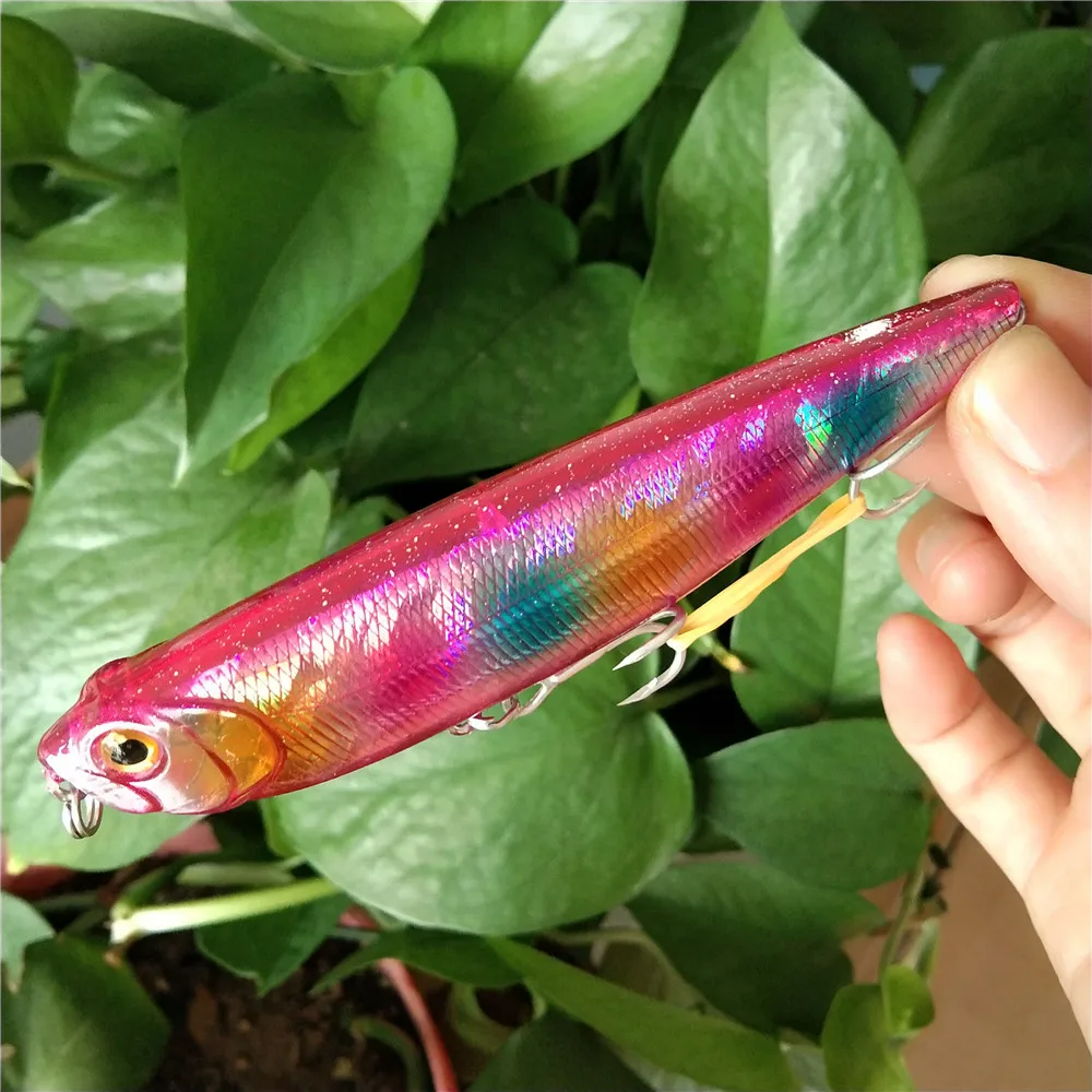 Swolfy-señuelo de pesca flotante, cebo duro de superficie de agua salada para Lucio, trucha, aparejos de pesca, 3 piezas, 10cm, 13g - imagen 4