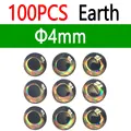 4mm Earth 100pcs