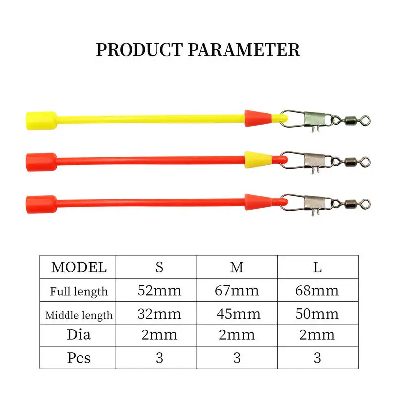 ZYZ 6 uds/2 bolsas flotador de pesca en roca de mar herramienta de línea de conexión Bobber para flotador de cambio rápido flotador Bobber conectar accesorios aparejos - imagen 4
