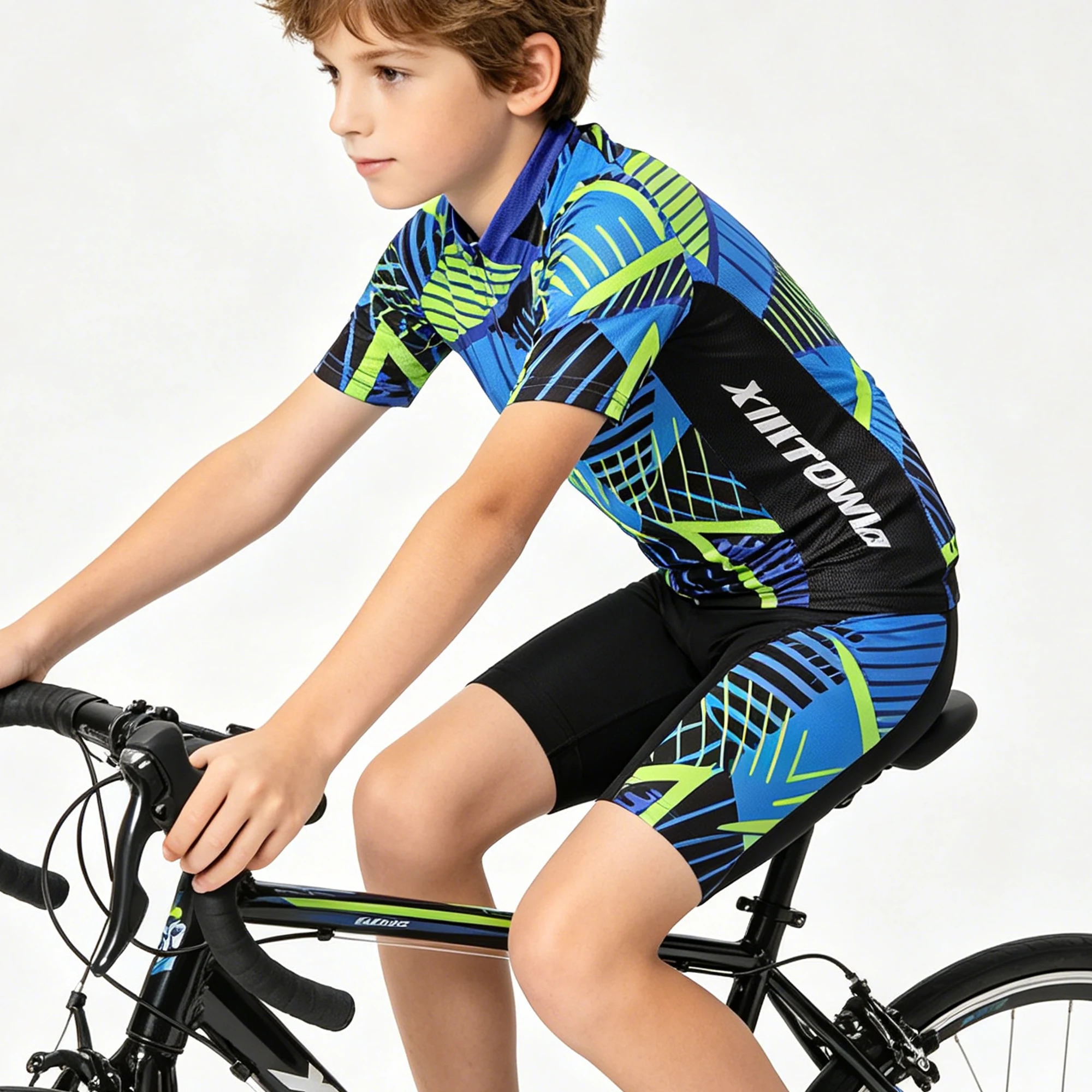 Pantalones cortos ciclismo infantil con badana silicona 3D para MTB - imagen 4