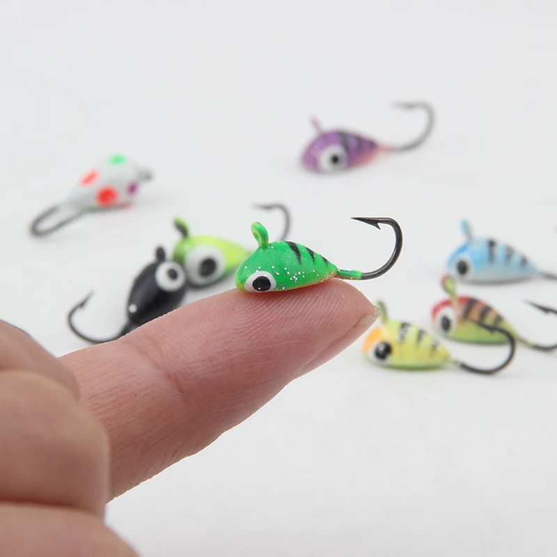 Microjigs para pesca en hielo – Señuelos perca dorada - imagen 4