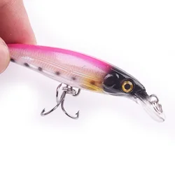 Señuelo Topwater Wobbler 3D flotante con anzuelos triples