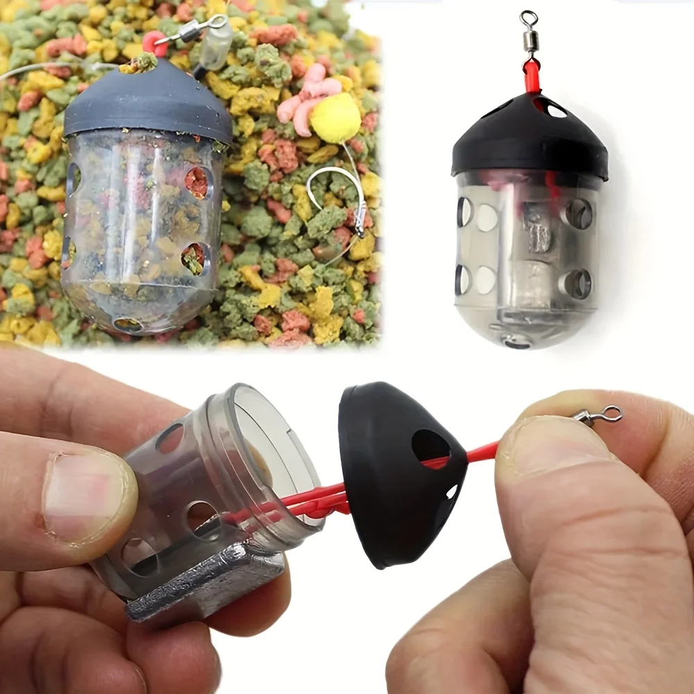 Jaula de cebo para carpa – Acrílico y plomo, llenado fácil - imagen 3