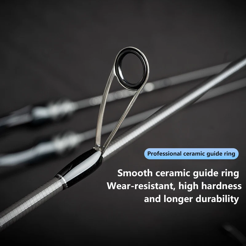 Caña giratoria Mavllos DuChong utilizada en señuelo de competición 3-8g L/ML línea de punta rápida 2-6LB caña de pescar de carbono de corriente ligera - imagen 4