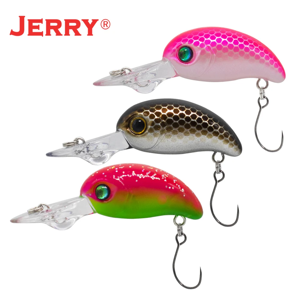 Jerry Competitor Señuelos de trucha Flotante Buceo profundo Crank Wobbler Cebo duro Enchufe Spinning Pesca Señuelo Resplandor UV Colores StreamLake - imagen 3