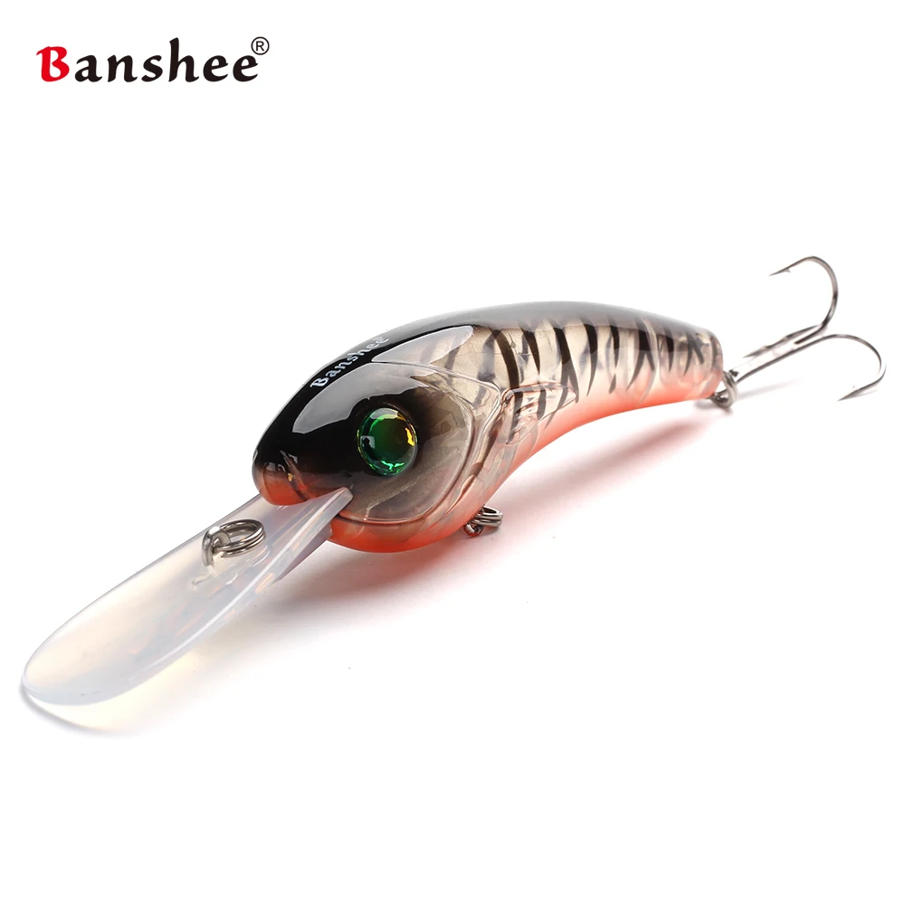95mm 19g Wobblers grandes para Trolling Pike perca lubina trucha Señuelos de pesca manivela flotante buceo profundo Crankbait cebos artificiales - imagen 5