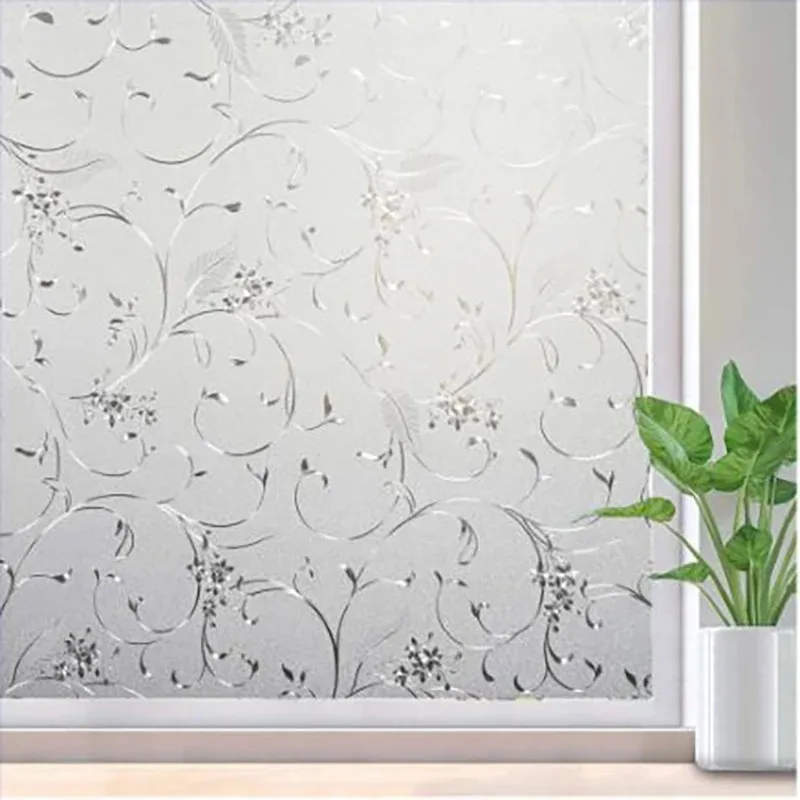 Películas no adhesivas de vidrio decorativo 3D, película de privacidad para ventana, calcomanías de vinilo para vitral, pegatina adhesiva estática para ventana, arcoíris - imagen 3