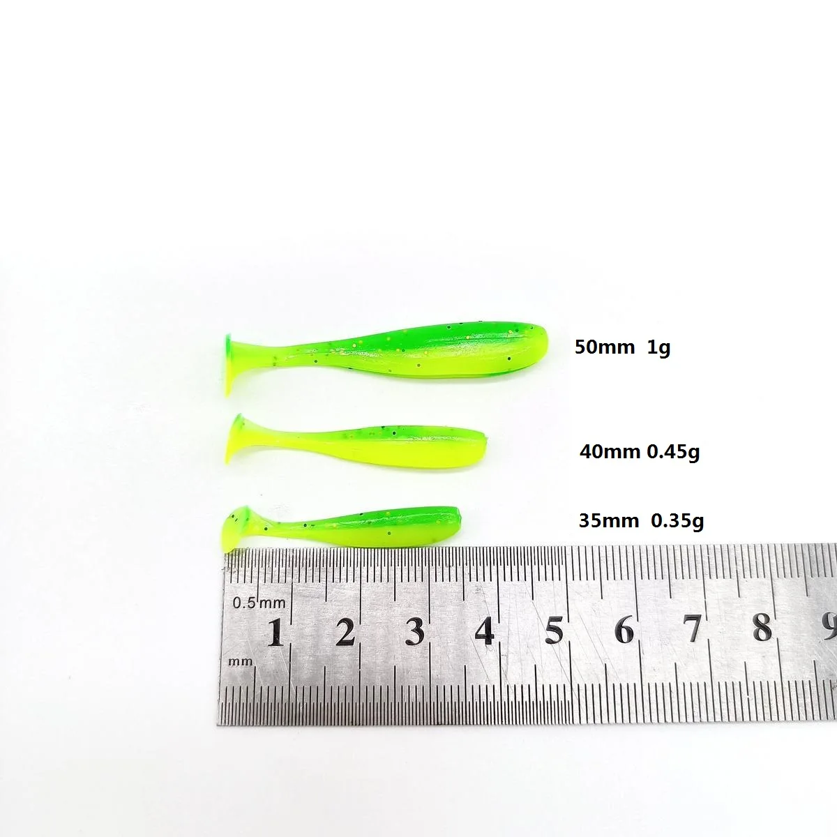 Micro Cola en T Duoduoyu – Vinilos para pesca de Lucio - imagen 2