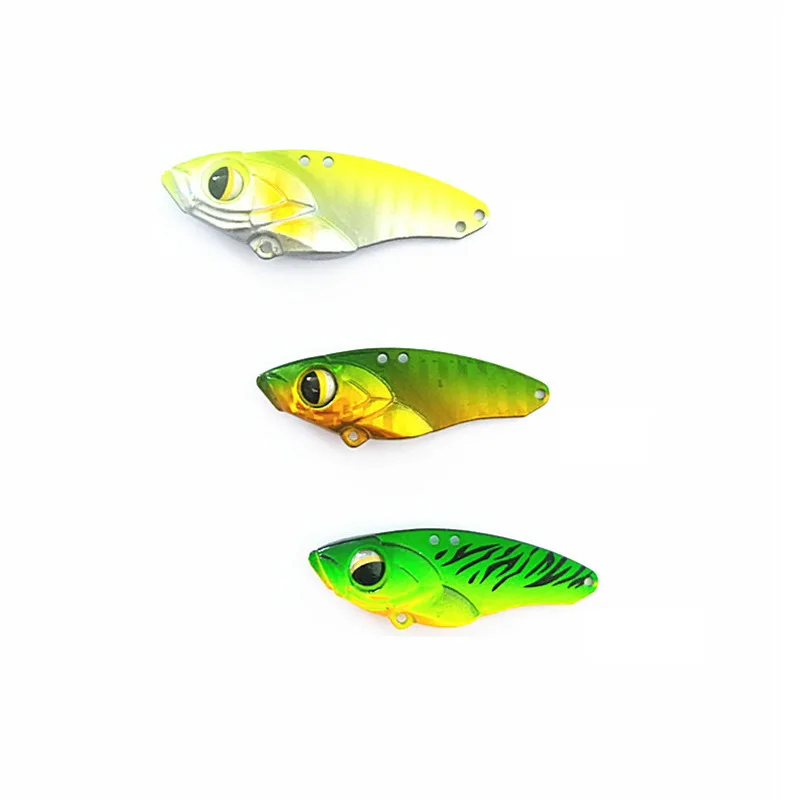 1 Uds 5g 7g 10g 14g Metal VIB señuelo de pesca cuchara vibratoria cebos Crankbait Wobbler cebos duros señuelo ViB aparejos - imagen 2