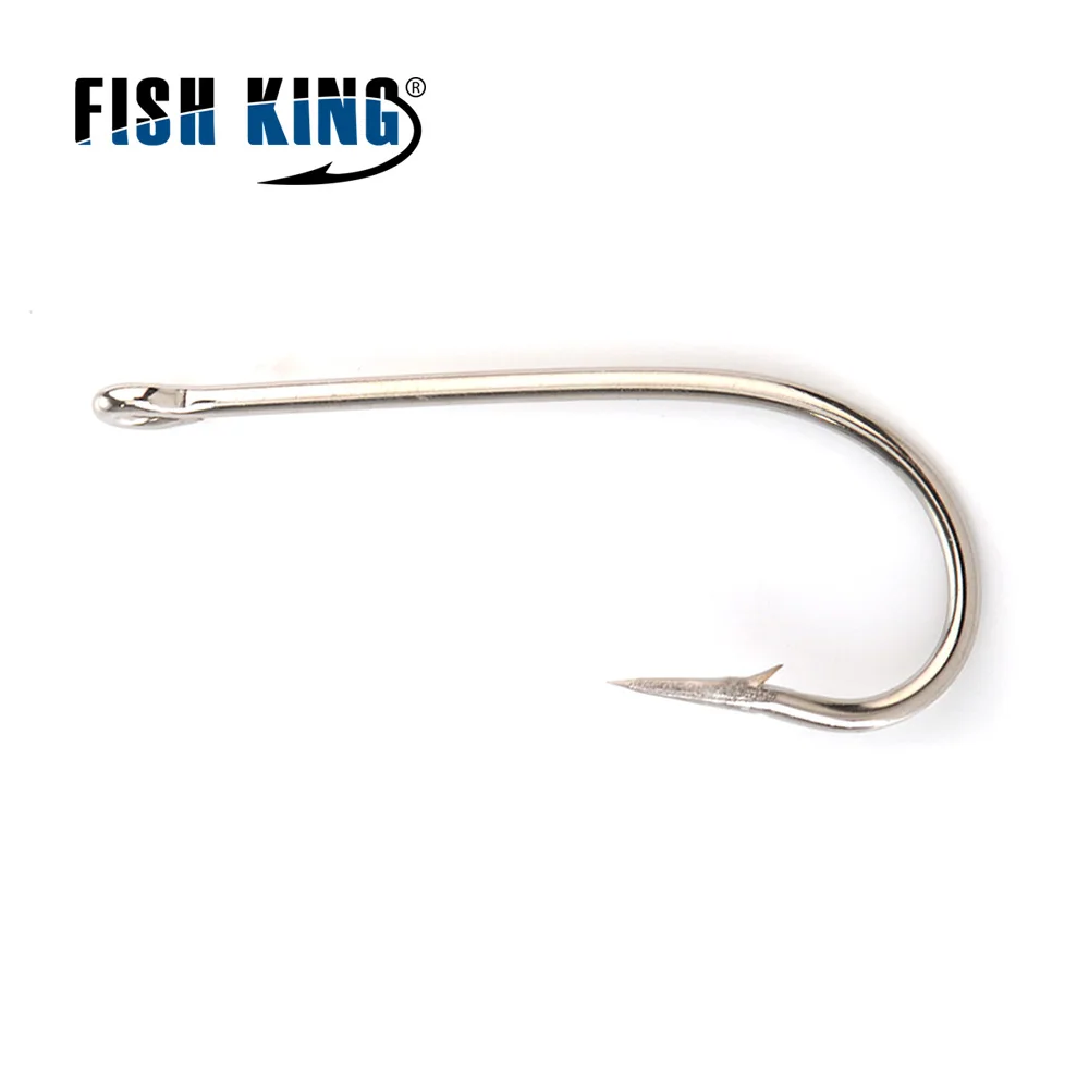 FTK-anzuelos de pesca de acero al carbono con mango largo, anzuelos afilados con púas, anillados, accesorios de agua salada, 100-200 piezas - imagen 3