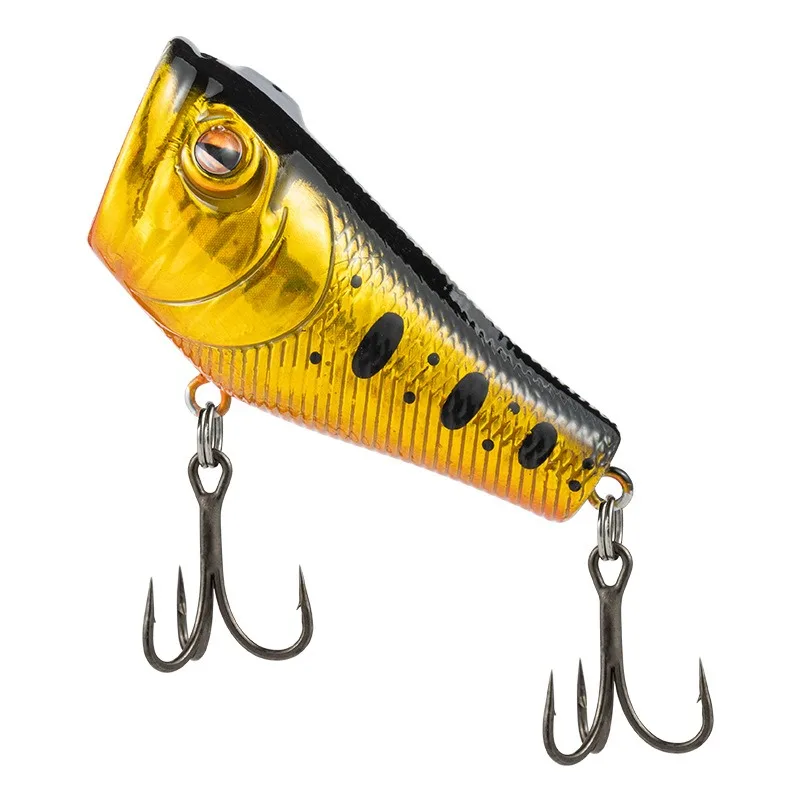 Señuelo de pesca Popper, 5,5 cm/9g, cebo duro Artificial Topwater Bass, trucha, Lucio, Wobbler, aparejos de pesca con 2 anzuelos triples, 1 ud. - imagen 4