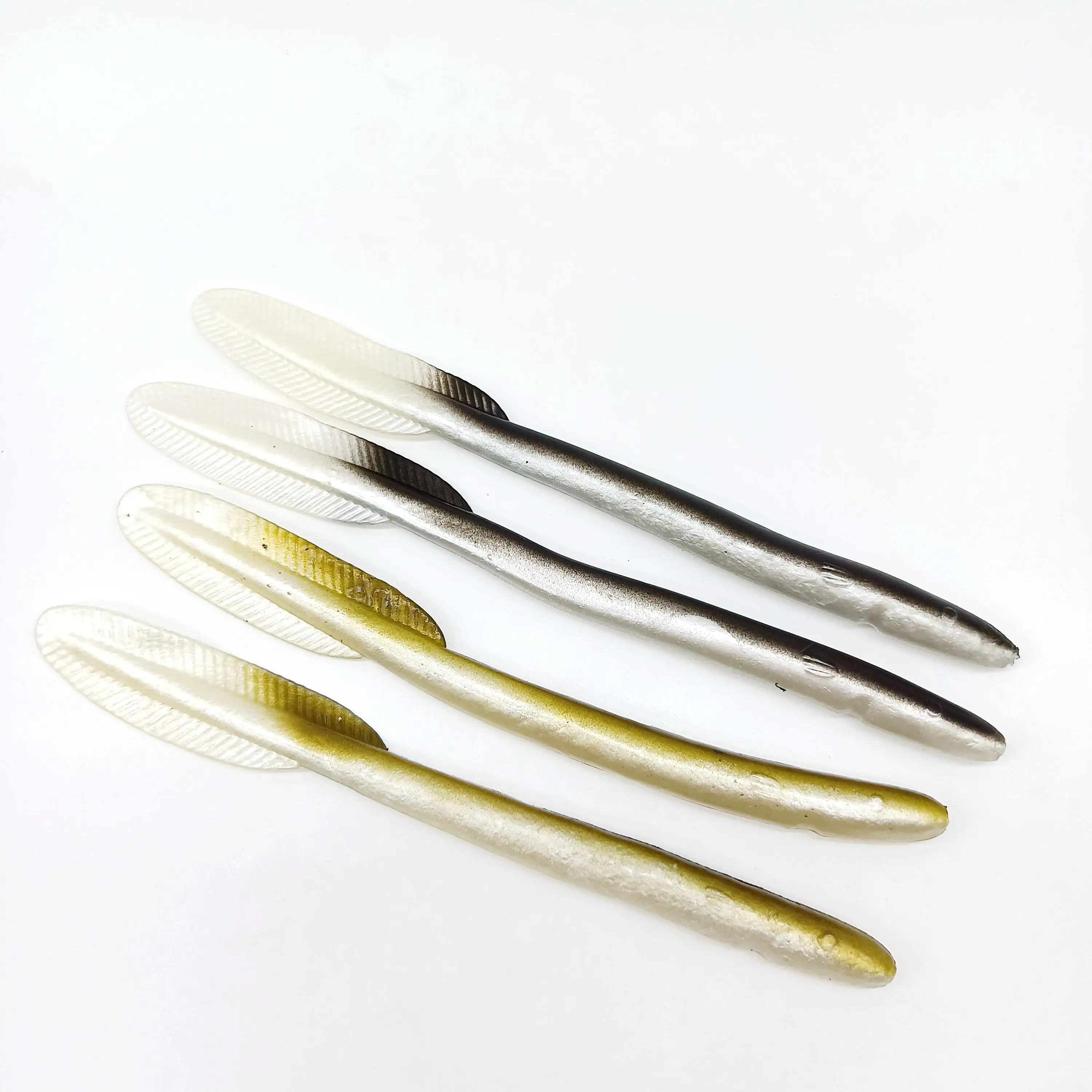 DUODUOYU, 2 uds., cebo suave, señuelo de pesca de Anguila pequeña, 17cm/10g, alerones de campo de arroz vívidos súper vivos, señuelos artificiales Loach, aparejos de pesca - imagen 4