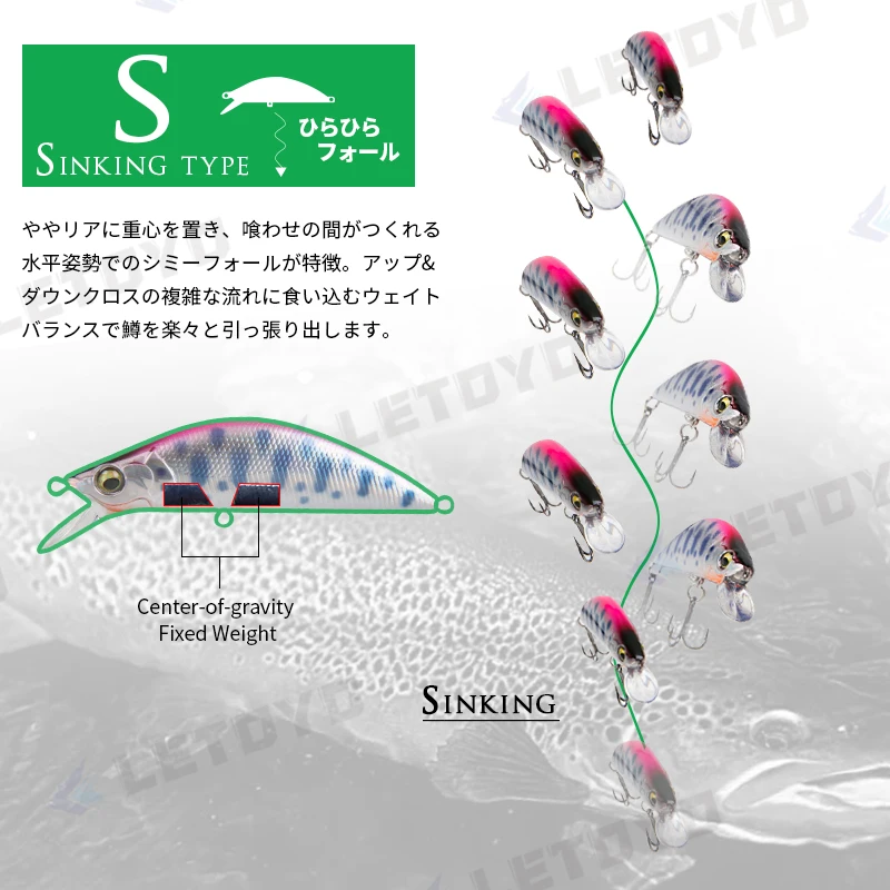 Señuelo Minnow Letoyo – Cebos duros para lubina y trucha - imagen 4